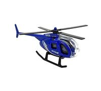 1/64 Diecast Alloy Helicopter for Kids Children Ornament Collections Aircraft blue