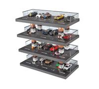 1/64 Diorama Garage, 1/64 Scale Die-cast Model Car Display Case Organizer Compatible with Hot Wheels Matchbox Mini GT, Parking Garage Diorama for Toy Car Display and Storage 20 Parking Spaces