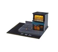 1:64 Diorama Garage Model, LED Lighting Parking Lot Scene Display, Japanese Repair Shop Model Cars Scene Display Case, Diecast Cars Display Storage (Cuisine Shop)