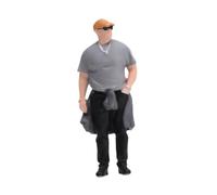1:64 Diorama Man Figure Micro Layout Prop Painted Collection Street People Model for Unique Desktop Decoration Fairy Garden