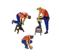 1:64 Figure Repair Worker Model Building Desktop Ornament Layout S Scale 3x Combo Set