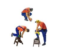 1:64 Figure Repair Worker Model Building Desktop Ornament Layout S Scale 3x Combo Set