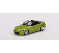 1:64 Finished Product for Mini Gt for HONDA for S2000 (for AP2) LIME GREEN METALLIC (LHD) Car Pre-built Model Model Car