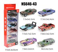 Hot Wheels Toy Cars, Set of 5 1:64 Scale Die-Cast Cars Featured in the Kids Animated Netflix Series Let’s Race, JDR20