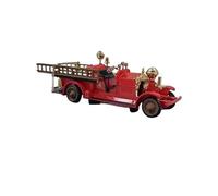 1 64 For Ahrens Fox USA Vintage Fire Truck Simulation Mini Alloy Car Model Collection Adult Boy Hobby Vehicles Kit