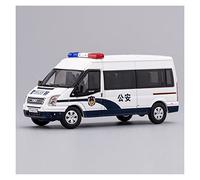 1 64 For F-Transit Van Police Car 120 Ambulance Simulation Alloy Car Model Adult Collection Gift Toy Car Mini Replica Toys(2)