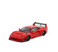 1 64 For Ferrari F40 LBWK Wide Body Modified Red Simulation Alloy Car Model Ornaments Collection Vehicles Kit(Red)