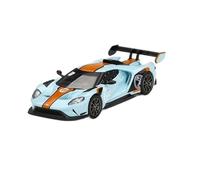 1 64 For Ford GT MK II Gulf Blue 15 Coupe Simulation Car Model Adult Static Collection Ornaments Mini Replica Toys