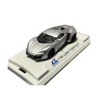 1:64 For Lykan Simulation Supercar Car Model Limited Collection Metal Ornaments Gifts Simulation Vehicle Playset(Grey)