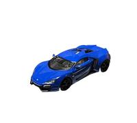 1:64 For Lykan Simulation Supercar Car Model Limited Collection Metal Ornaments Gifts Simulation Vehicle Playset(Blue)