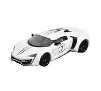 1:64 For Lykan Supercar Die-cast Metal Car Modelsuper Cool Classic Collector Simulation Vehicle Playset(White)