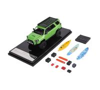 1:64 For Toyota Land Cruiser 4x4 Heavy-Duty Modified Edition Die-Cast Model With Accessories(Green)