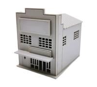 1/64 HO House Building Architecture Scene Innteractive Railway Layout Model Residential Modern House for Scene Layout Diorama, 10.5cmx13.5cmx12.8cm