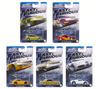 1:64 Hot Wheels 2025 Fast & Furious Racing Track Set 5 Pcs. 979K Honda, Bugatti