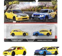 Hot Wheels Premium - Car Culture 2-Pack: Civic Type R EK9 x Civic Type R JBL00