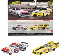 1:64 Hot Wheels 2025 Premium 2-Pack 979S Plymouth Cuda FC + Rob'N Pinks