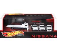 1:64 Hot Wheels Premium Set 2023 Nissan Skyline White Real Riders 4 Cars Diorama