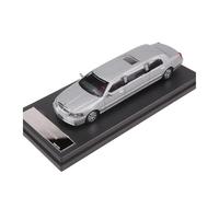 1:64 Lincoln Limousine Stretch Version Die-casting Car Model Static Collection Metal Ornaments Gift Simulation Vehicle Playset(Grey)