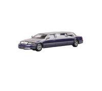 1:64 Lincoln Limousine Stretch Version Die-casting Car Model Static Collection Metal Ornaments Gift Simulation Vehicle Playset(Blue)