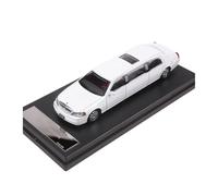 1:64 Lincoln Limousine Stretch Version Die-casting Car Model Static Collection Metal Ornaments Gift Simulation Vehicle Playset(White)