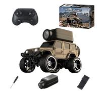 1:64 Mini Climbing RC Car, 2.4G 4WD APP Remote Control Car with Real-Time View, Adjustable Speed, LED Lights, Indoor/Outdoor Racing Vehicle Toy Gift for Teens & Adults