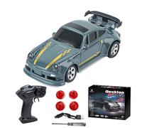 1:64 Mini RC Drift Car, KF20 2.4G 4WD 15KM/H High Speed Drift Racing Car with LED Lights, Desktop Remote Control Drifting Model for Adults