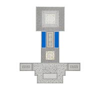 1/64 Miniature Flooring Tiles HO Scale Model Ornament Mini Pavement Brick for Architectural