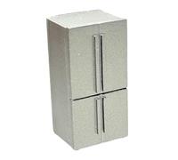 ＡＷＨＡＯ 1/64 Miniature Freezer Dollhouse Furniture Fridge DIY Projects Pretend Play Toy Refrigerator, Four Doors