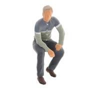 1/64 Miniature Tiny Sitting Position People Scenario Diorama Toy Group Black