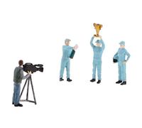 1:64 Race Medal Race Car Driver Figures Scenario Set for Tomy Siku Blue