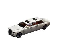 1:64 Rolls-Royce Eight Generations Phantom Deluxe Edition Metal Car Model Hobbyist Gifts Adults Simulation Vehicle Playset(White 1)