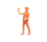 1/64 Scale Diorama Figure Photo Props for Architecture Model Micro Landscape paper plane boy, height 1.8cm