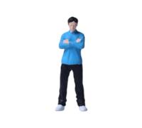 ＡＷＨＡＯ 1:64 Scale Diorama Figures Men Model Alloy Collection Desktop Ornament Layout Arms Crossed Posture for Model Car Displays, Blue