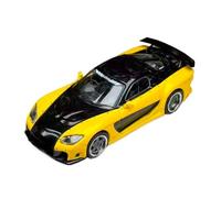 1:64 Scale For Mazda RX-7 VeilSide Fortune7 Yellow Commemorative Edition Die-Cast Model Car For Vehicles Fans