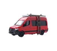 1：64 Scale For Mercedes-Benz Sprinter MPV Alloy Car Model Simulation Static Collection Ornaments Simulation Vehicle Playset(Red)