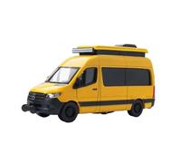 1：64 Scale For Mercedes-Benz Sprinter MPV Alloy Car Model Simulation Static Collection Ornaments Simulation Vehicle Playset(Yellow)