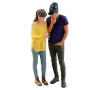 1:64 Scale Hand Painted Miniature Model Couple Figures Park Diorama Yellow A Style A