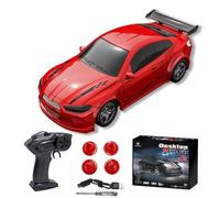 1/64 Scale Mini Drift RC Car, 2.4G 4WD Full Proportional Remote Control Car with LED Lihght & Rechargeable Battery, 4WD Micro Desktop Racing Vehicle Model Toy Gift for Adults