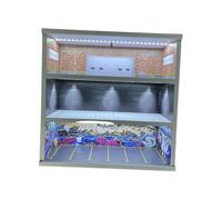 1/64 Scale Model Car Display Showcase Parking Scene Garage Diorama with Collectible Gift Ornament Scene I, Style A