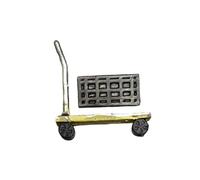ＡＷＨＡＯ 1/64 Scale Model of A Handcart for Diorama, Cart Accessory, Car, Garage, Workshop, Decoration, Scene Ornament, Yellow