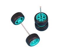 1/64 Scale Rubber and Axles Rods for Remote Control Car Model Modification Set Alloy for Model Cars