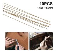 1.64ft Silver Welding Rods Gold Soldering Wire 10pcs Metal 1.64Ft Silver economical and Practical The Length is Approx Good Workmanship with Good fluidity