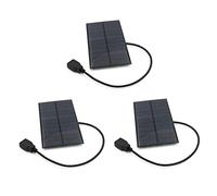 1.65W Solar Charger, 5.5V 300mA USB Portable Waterproof Solar Panel for Outdoor Survival Camping, Smart Phone (3pcs)