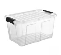 1.6L - 40L Container Storage Box Lid Stackable Drawer Shoe Toy 2 Colours XS - XL