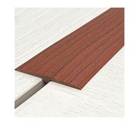 1-6m PVC Self Adhesive Floor Transition Strip, T Molding Flexible Floor Cover Strips, Cuttable Trim Threshold Strip for Tile to Laminate Flooring(Red,5cm x5.0m(16.4ft))