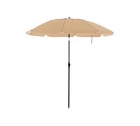 1.6m Sun Protection Beach Umbrella, Taupe / 2m