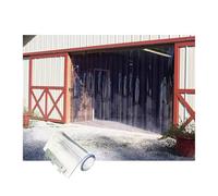 1.6mm/1.8mm Plastic Strip Door Curtain Kit for Freezer - Energy-Efficient Insulation Includes Mounting Bracket 1.2M x 2M - Ideal for Commercial Refrigeration Solutions