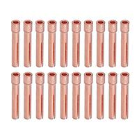 1.6mm Orifice TIG Collet for QQ150 Welding Torch, Copper TIG Torch Consumables with Smooth Surface Finish, Compatible with WP - 9F Torch Tips, 20 - Pack Tungsten Electrode Collets