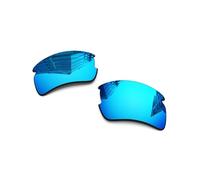 1.6MM Polarized Replacement Lenses for Oakley Flak 2.0 XL OO9188 59mm Sunglasses, UV Protection, Dark Mirror Lens, Repair Parts&Kit (Ice Blue)