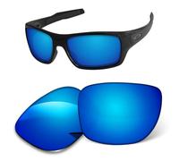 1.6MM Replacement Lenses Compatible With Oakley Turbine OO9263 Sunglasses, Anti-Scratch and Impact Resistant (Ice Blue Mirrored)